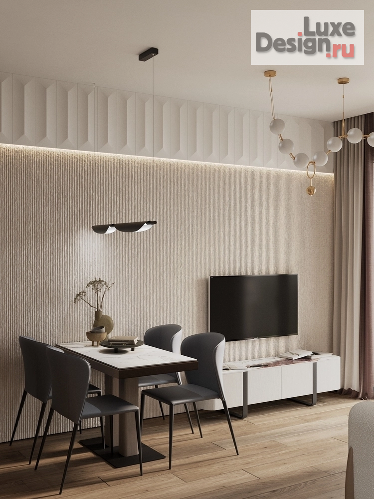 Дизайн интерьера квартиры студии "Острова, студия" (фото 2)