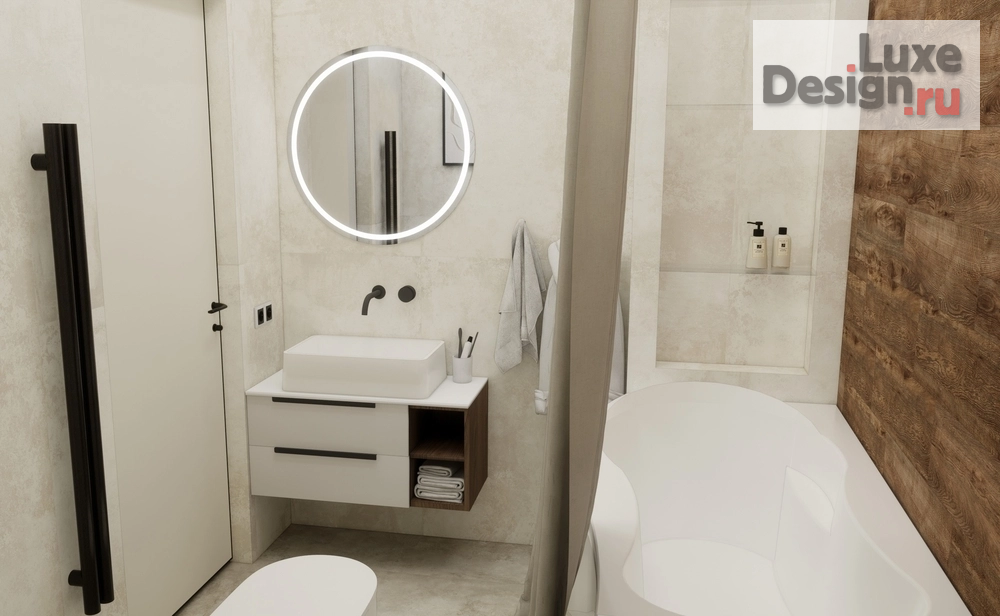 Дизайн интерьера двухкомнатной квартиры "Озеро" (фото 5)