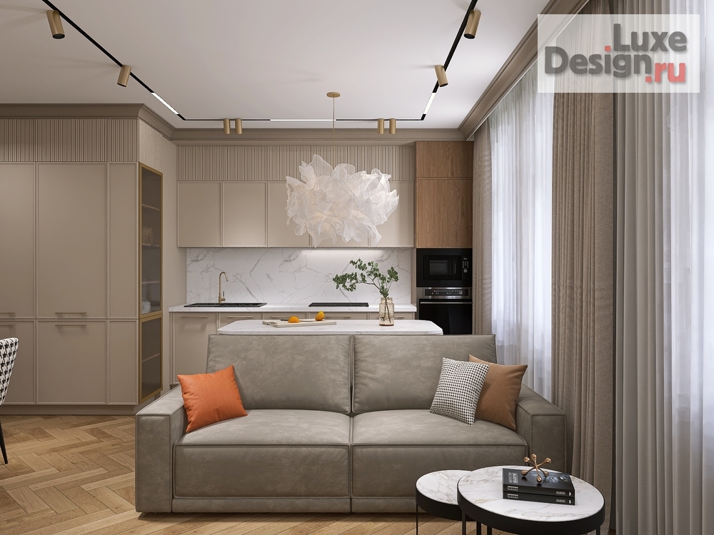 Дизайн интерьера трехкомнатной квартиры "ЖК «TWIN HOUSE»" (фото 4)