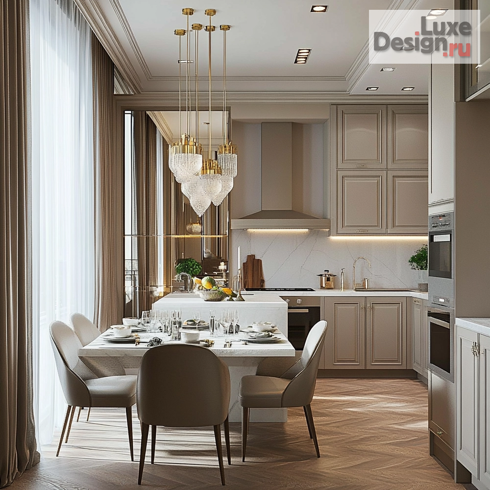 Дизайн интерьера загородного дома "Загородный дом в стиле неоклассика" (фото 2)