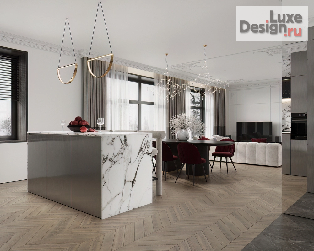 Дизайн интерьера загородного дома "Hallway/Kitchen living room" (фото 7)