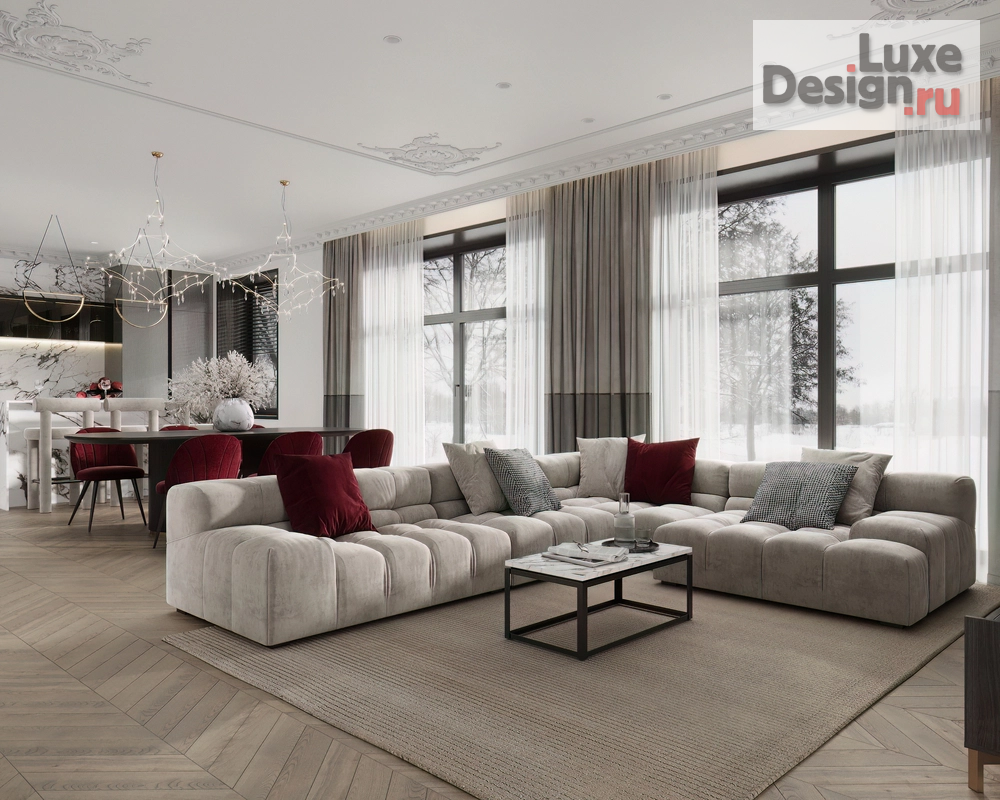 Дизайн интерьера загородного дома "Hallway/Kitchen living room" (фото 10)