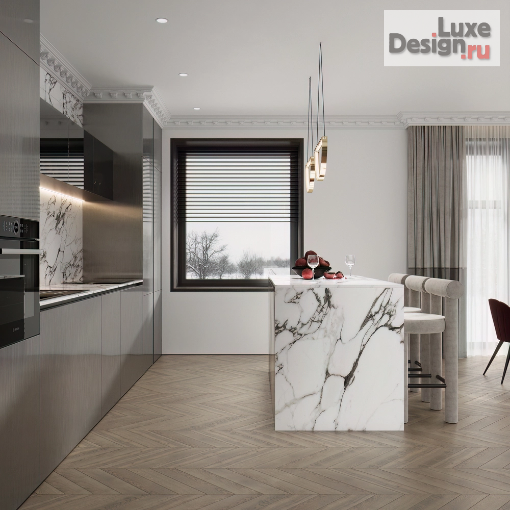 Дизайн интерьера загородного дома "Hallway/Kitchen living room" (фото 11)