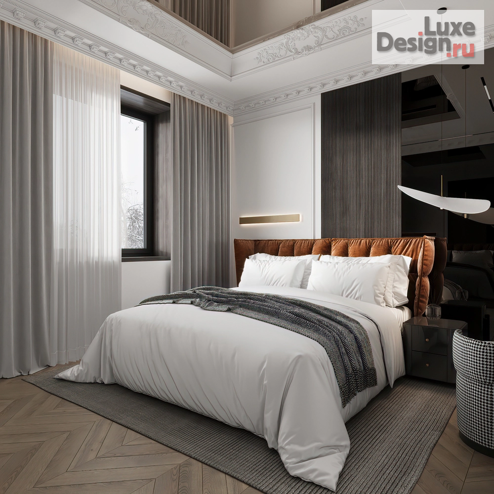 Дизайн интерьера загородного дома "Bedroom" (фото 1)