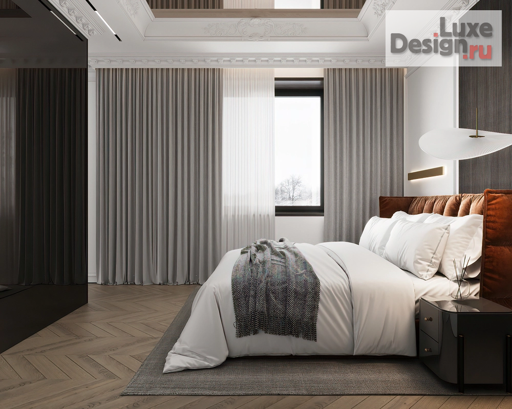 Дизайн интерьера загородного дома "Bedroom" (фото 3)