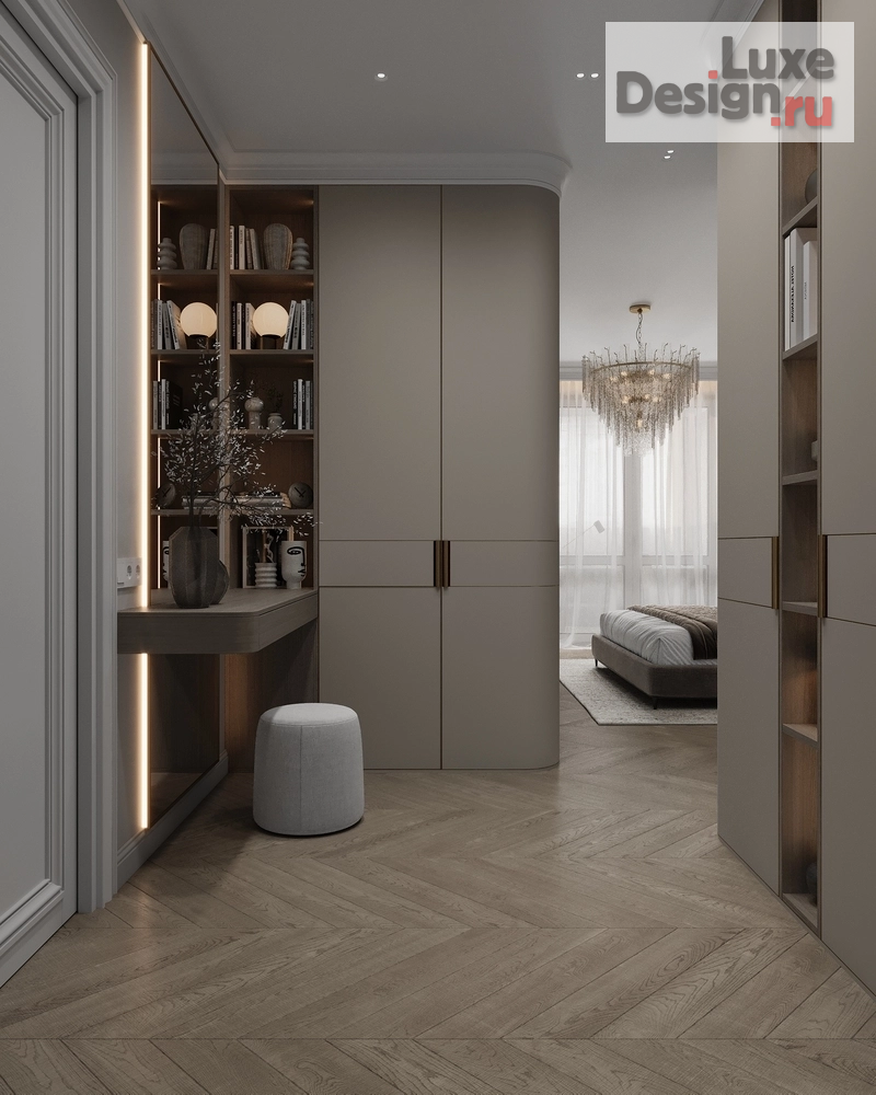 Дизайн интерьера четырехкомнатной квартиры "Мастер спальня г.Москва" (фото 2)