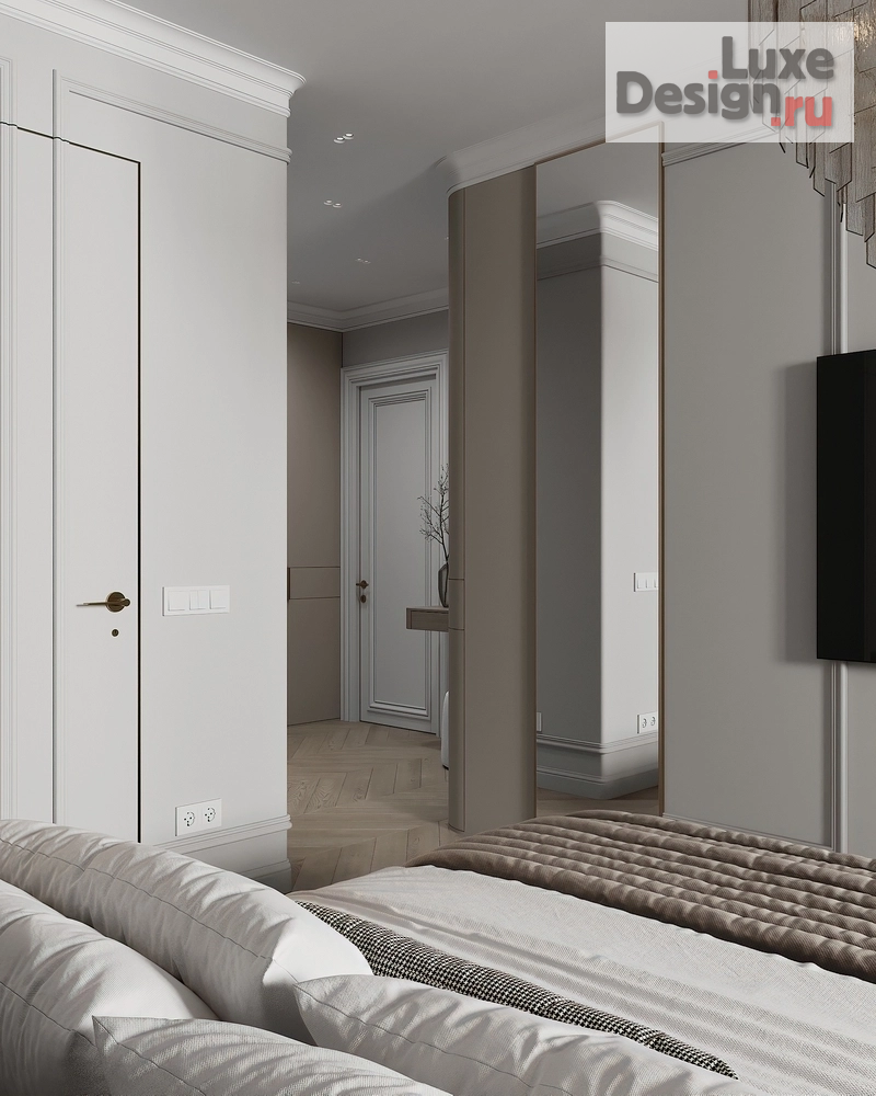 Дизайн интерьера четырехкомнатной квартиры "Мастер спальня г.Москва" (фото 4)