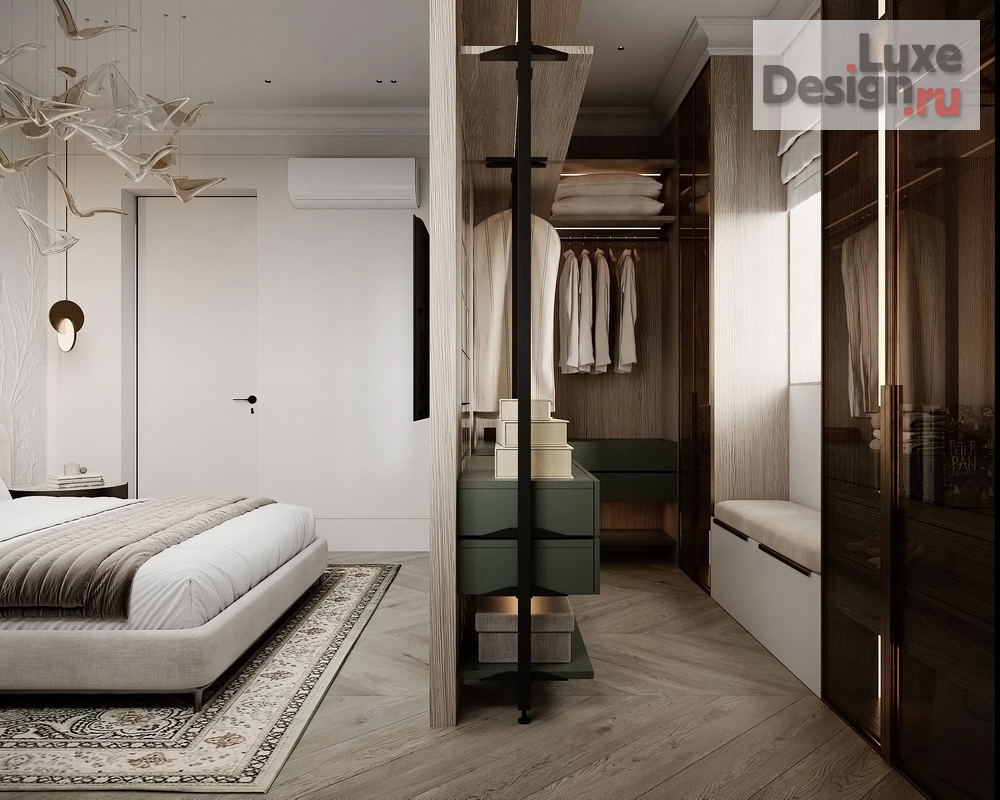 Дизайн интерьера спальни "Лесная тишина" (фото 4)