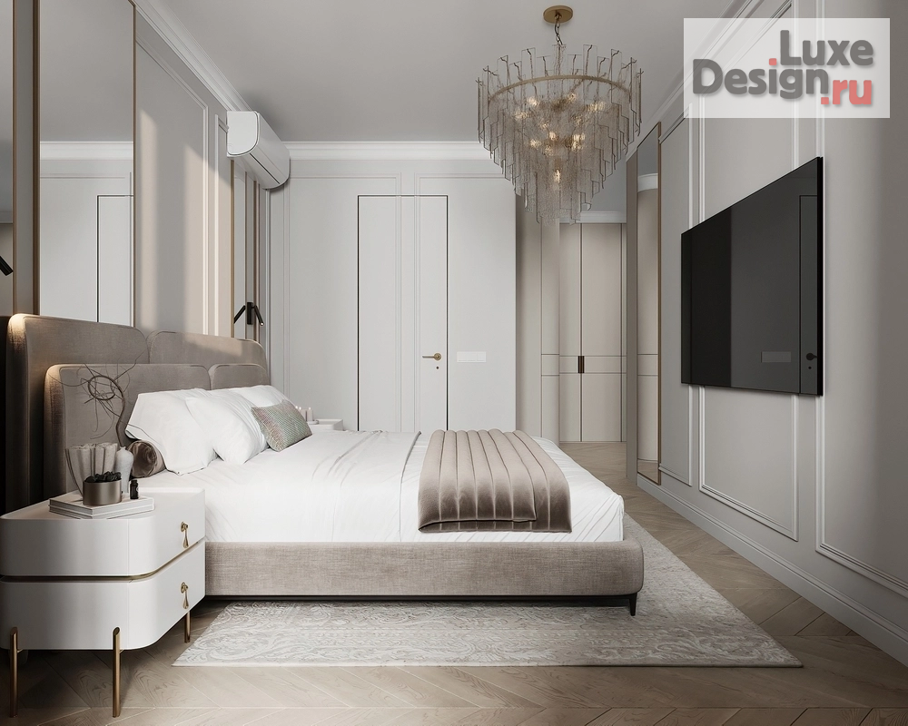 Дизайн интерьера четырехкомнатной квартиры "Мастер спальня г.Москва" (фото 8)