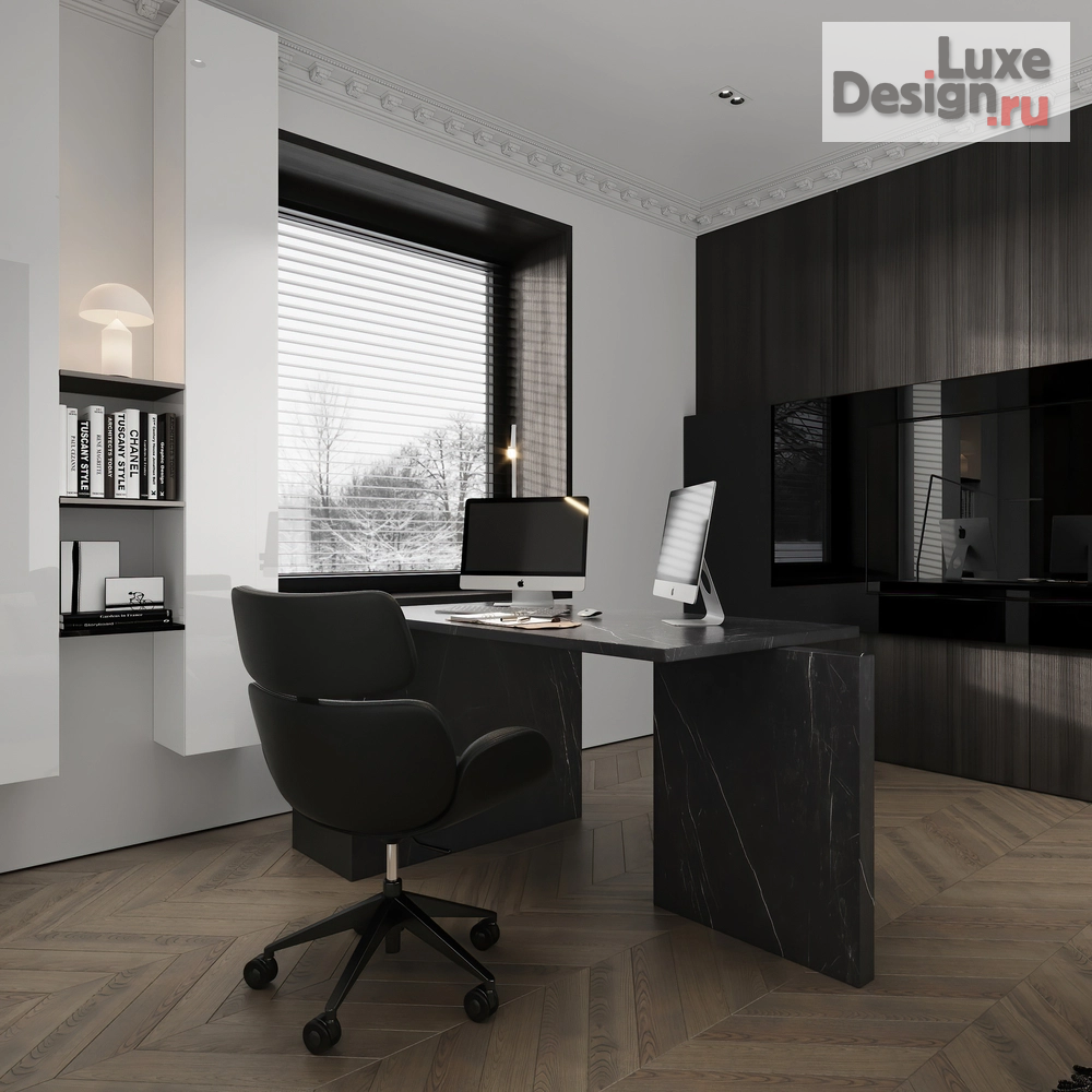 Дизайн интерьера загородного дома "Office" (фото 3)