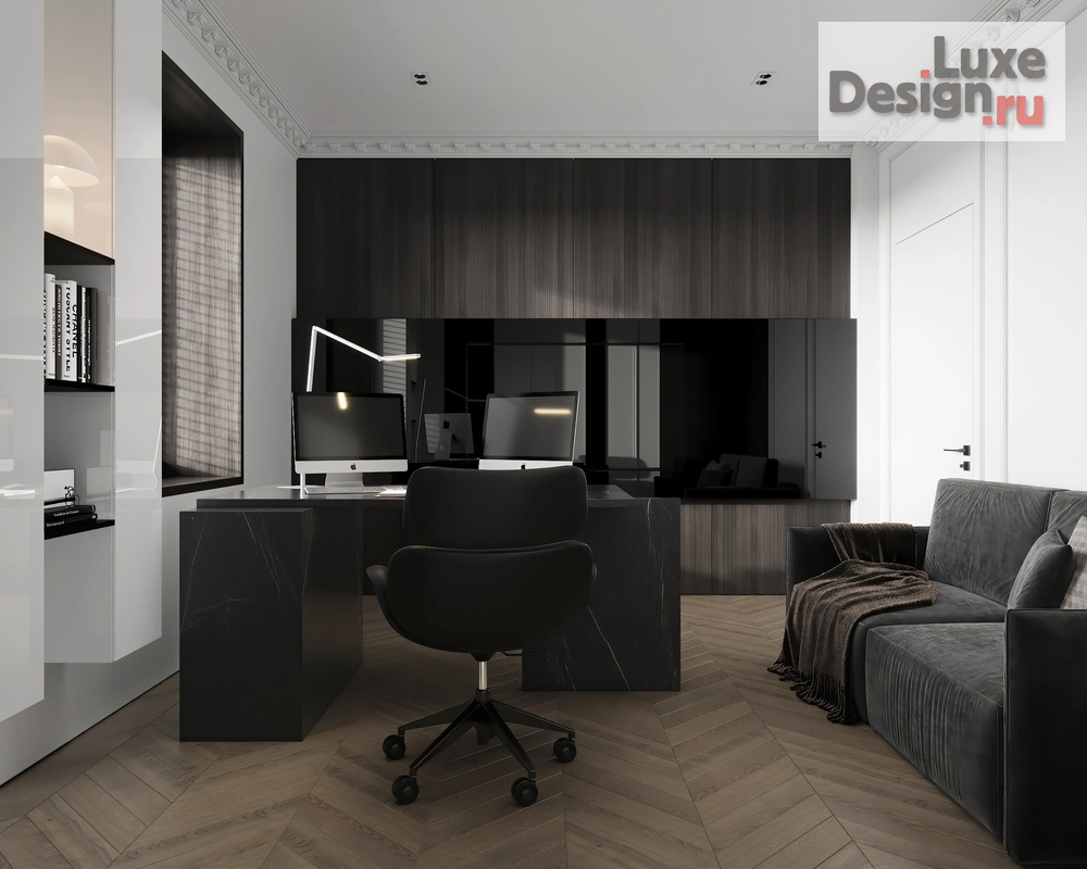 Дизайн интерьера загородного дома "Office" (фото 4)