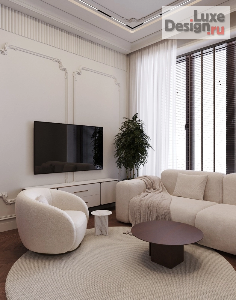 Дизайн интерьера трехкомнатной квартиры "Интерьер во французском стиле " (фото 1)