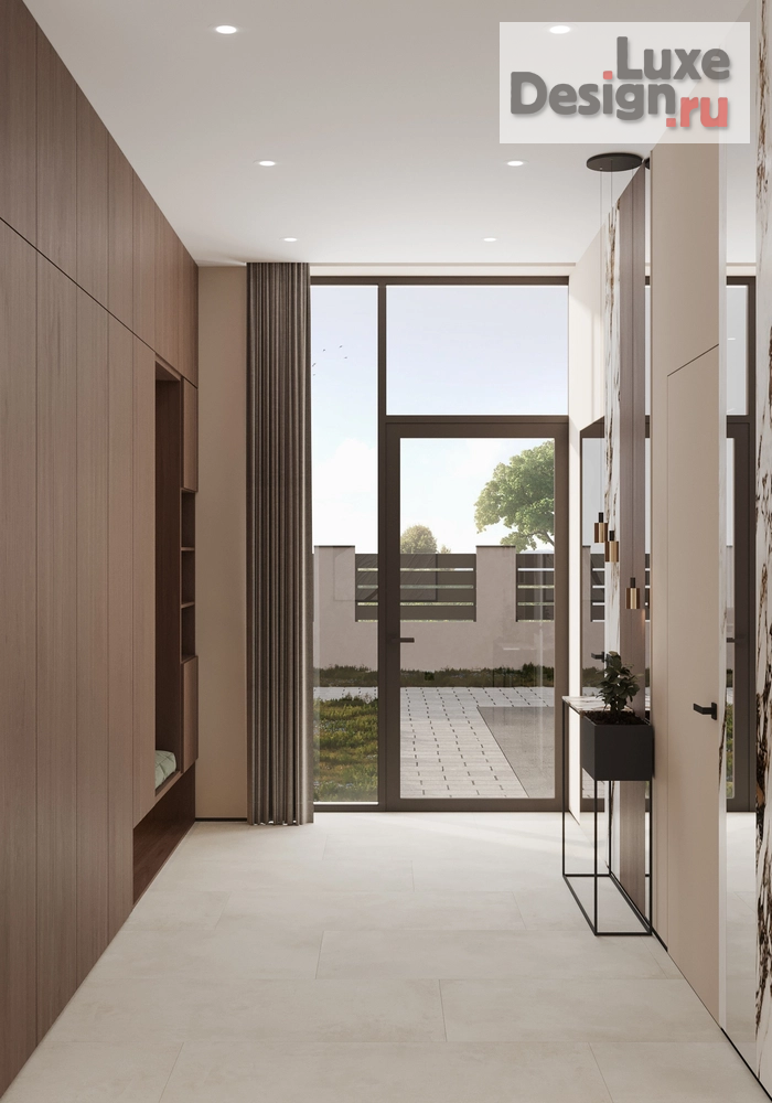 Дизайн интерьера загородного дома "Сила природы в вашем доме общая зона" (фото 12)