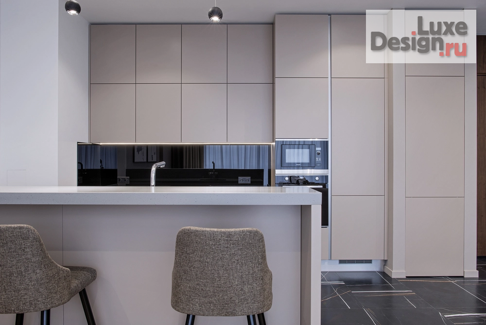 Дизайн интерьера апартаментов "Дизайн интерьера апартаментов в Москва Сити. Башня Нева Тауэрс-2. 75 этаж." (фото 9)