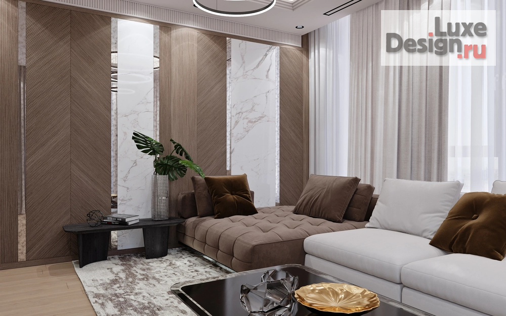 Дизайн интерьера апартаментов "Апартаменты в ЖК "ONYX Deluxe" 26 этаж." (фото 2)