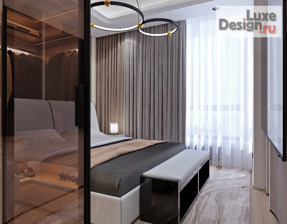 Дизайн интерьера апартаментов "Апартаменты в ЖК "ONYX Deluxe" 26 этаж." (фото 11)
