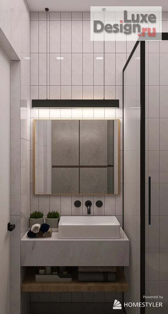 Дизайн интерьера однокомнатной квартиры "ЖК "Пульс" квартира-студия 24 м2" (фото 6)