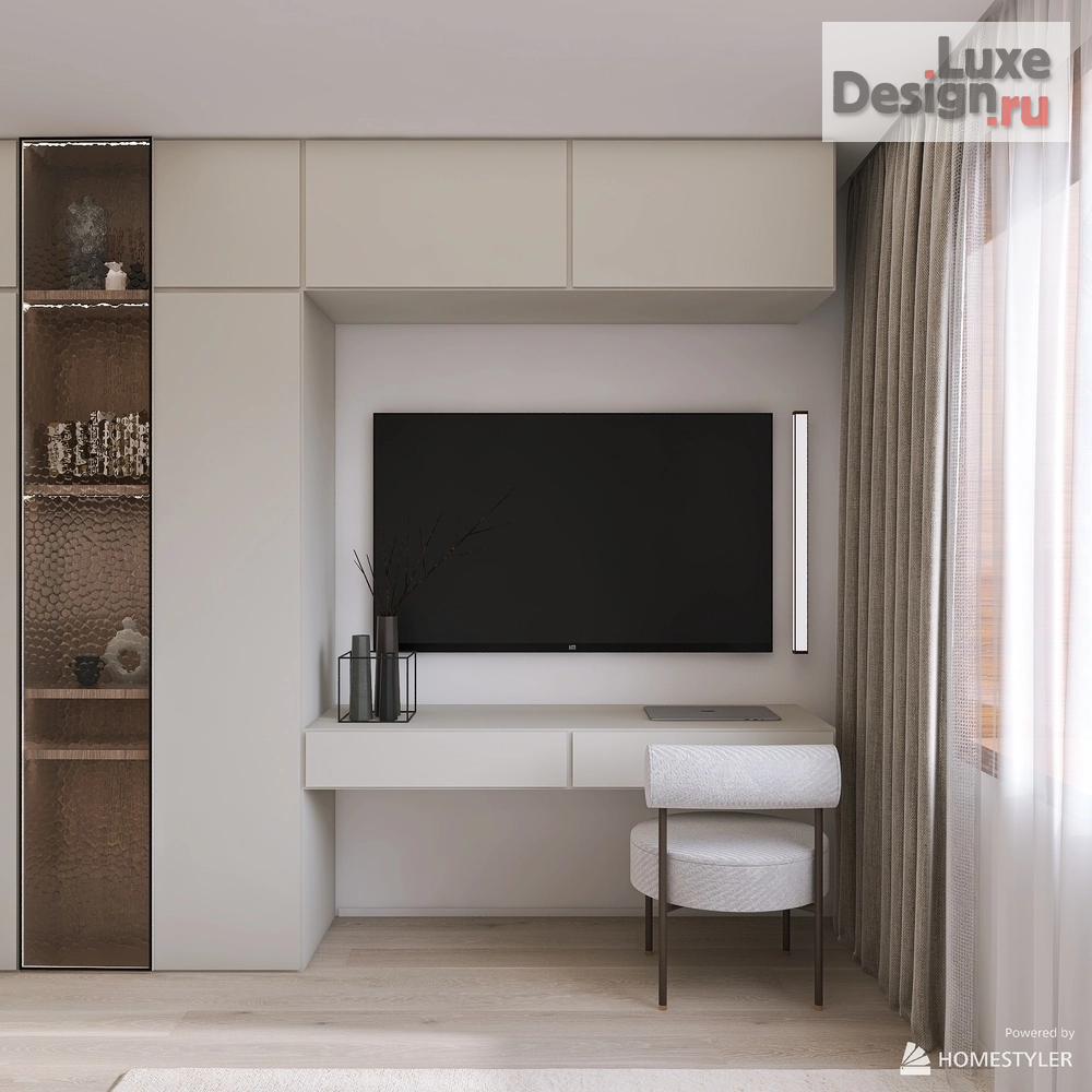 Дизайн интерьера однокомнатной квартиры "ЖК "Пульс" квартира-студия 24 м2" (фото 10)