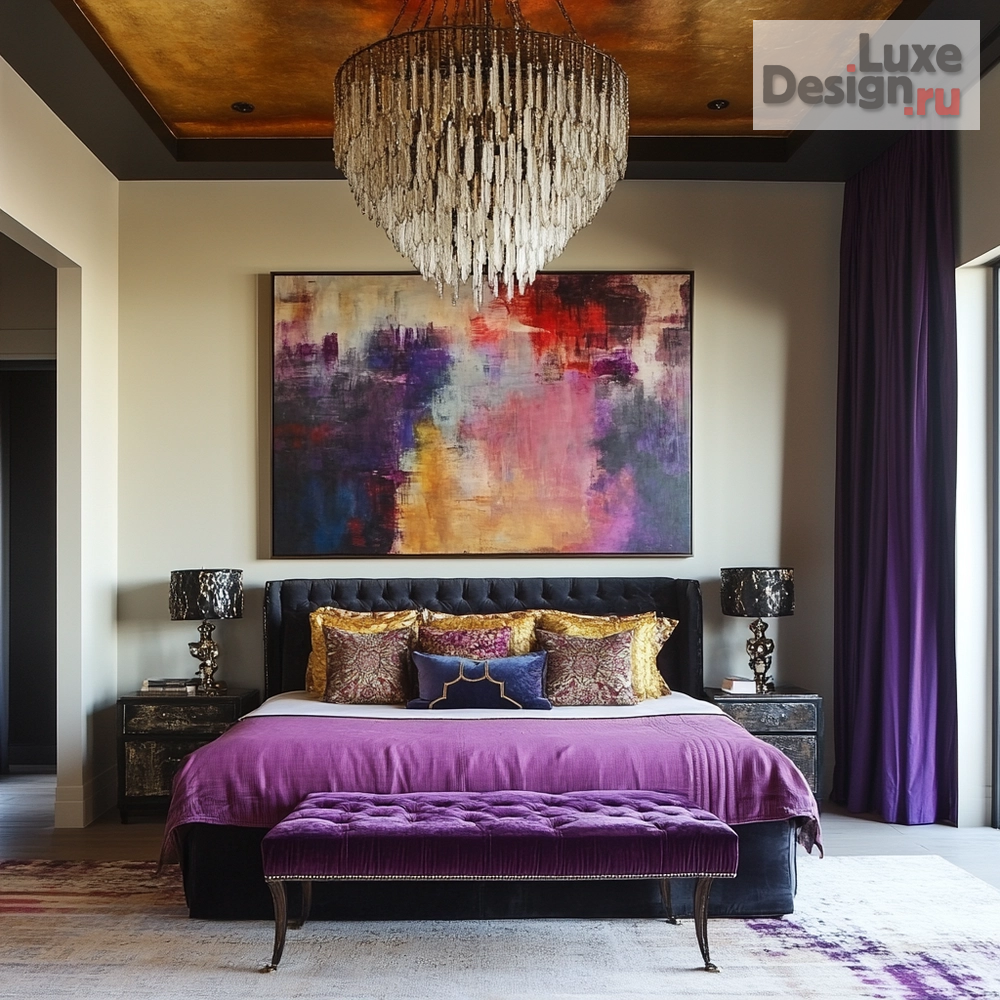 Дизайн интерьера спальни "АРТИСТИЧНЫЕ СПАЛЬНИ" (фото 1)