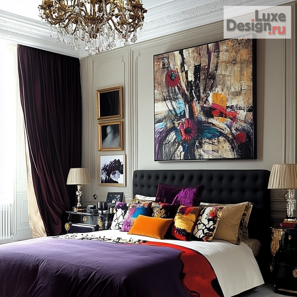 Дизайн интерьера спальни "АРТИСТИЧНЫЕ СПАЛЬНИ" (фото 3)