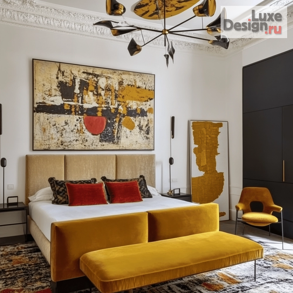 Дизайн интерьера спальни "АРТИСТИЧНЫЕ СПАЛЬНИ" (фото 6)