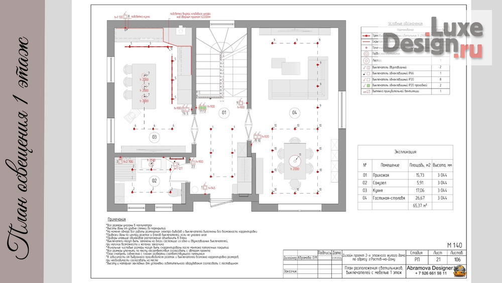 Дизайн интерьера частного дома "RostovDom" (фото 17) от дизайнера Олеся Абрамова Дизайн интерьера частного дома "RostovDom" (фото 17)