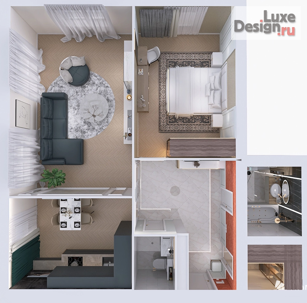 Дизайн интерьера квартиры "Дизайн интерьера" (фото 12)