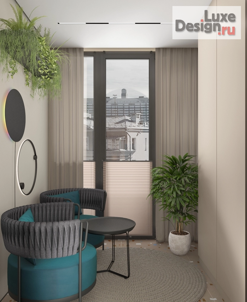 Дизайн интерьера двухкомнатной квартиры "Квартира с террасой в Московской Области" (фото 5)