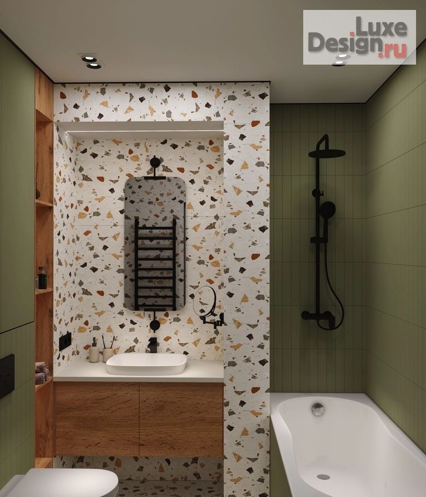 Дизайн интерьера двухкомнатной квартиры "Оливковая ветвь" (фото 8)