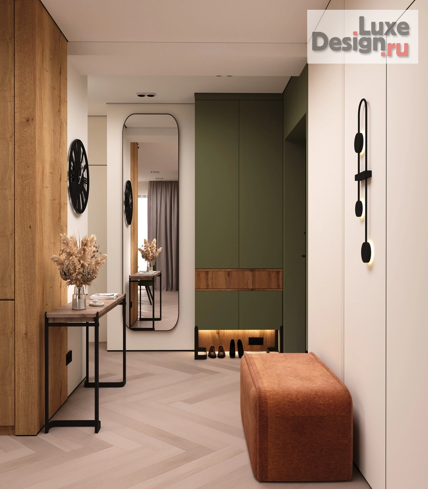 Дизайн интерьера двухкомнатной квартиры "Оливковая ветвь" (фото 2)