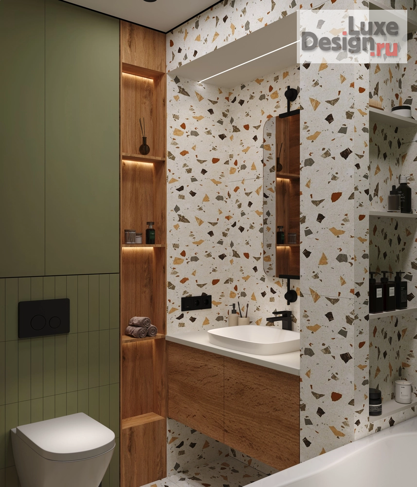 Дизайн интерьера двухкомнатной квартиры "Оливковая ветвь" (фото 7)