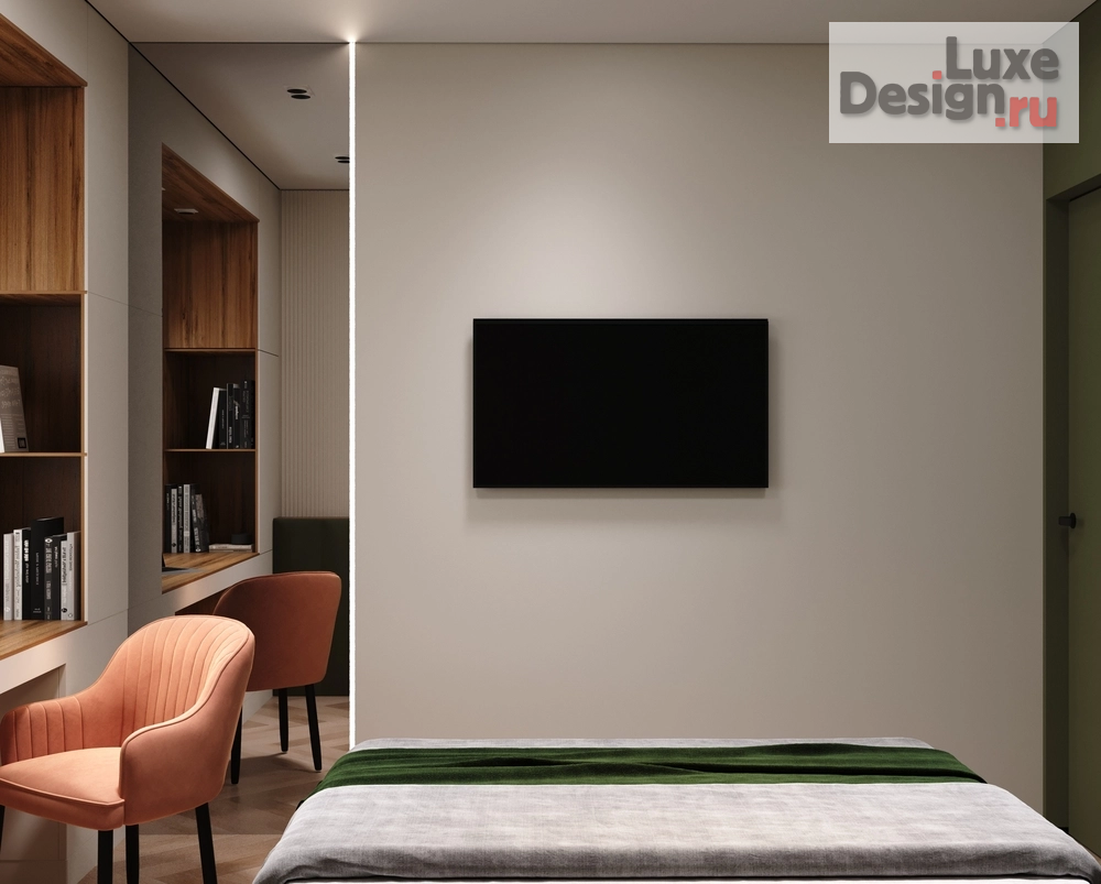 Дизайн интерьера двухкомнатной квартиры "Оливковая ветвь" (фото 11)