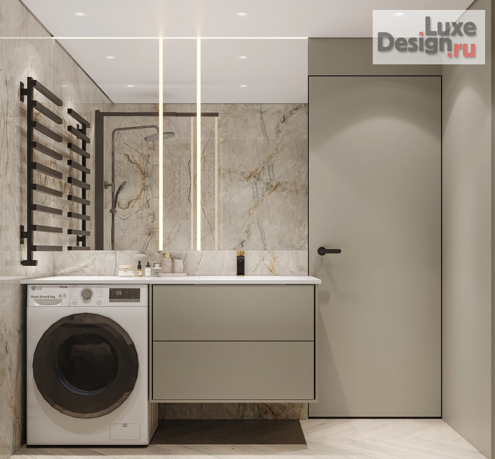 Дизайн интерьера однокомнатной квартиры "ЖК Образцовые кварталы" (фото 8)