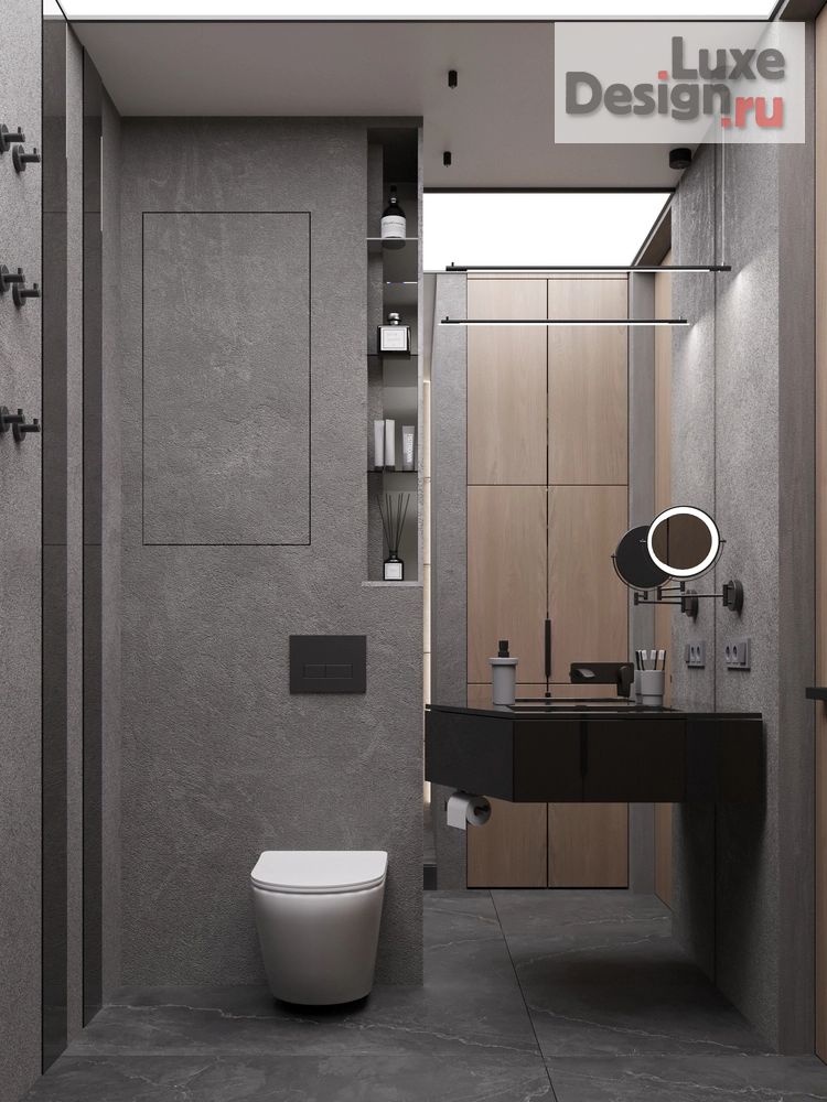 Дизайн интерьера однокомнатной квартиры "С бетонным характером" (фото 9)