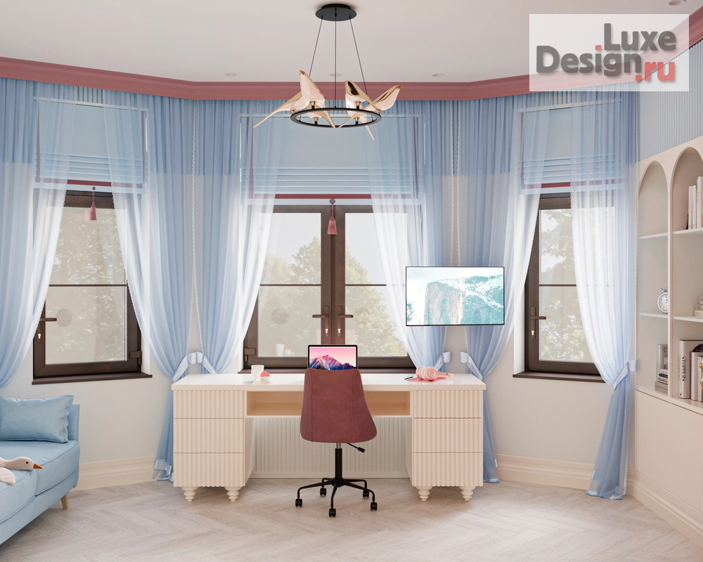 Дизайн интерьера четырехкомнатной квартиры "ЖК ID Московский" (фото 10)