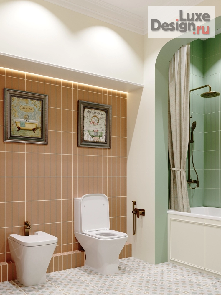 Дизайн интерьера четырехкомнатной квартиры "ЖК ID Московский" (фото 3)