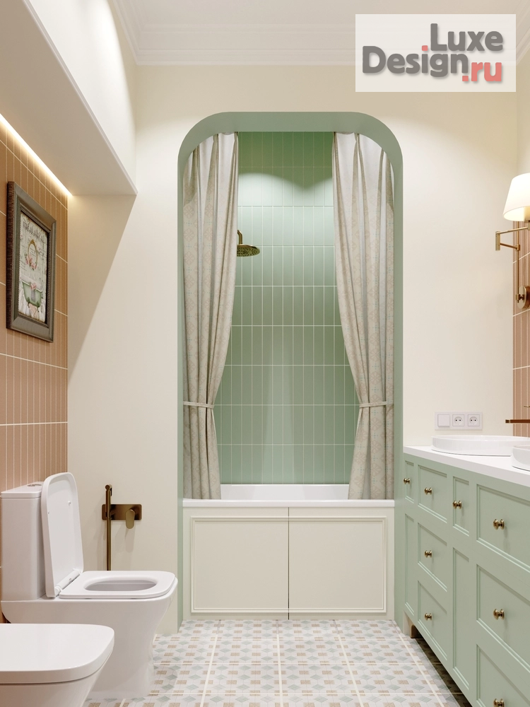 Дизайн интерьера четырехкомнатной квартиры "ЖК ID Московский" (фото 4)