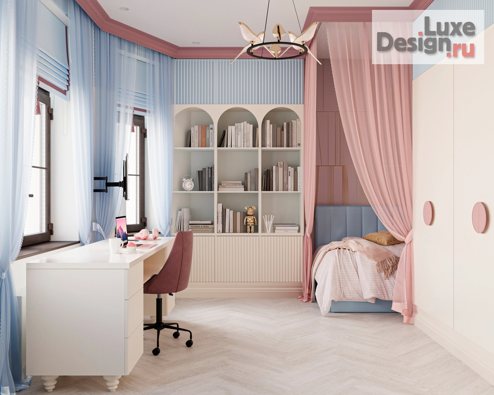 Дизайн интерьера четырехкомнатной квартиры "ЖК ID Московский" (фото 11)