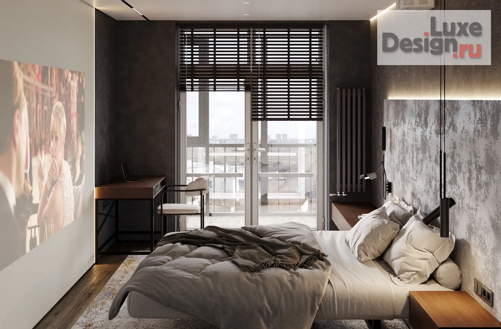 Дизайн интерьера однокомнатной квартиры "С бетонным характером" (фото 12)