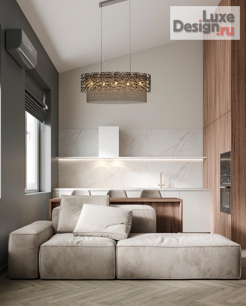 Дизайн интерьера однокомнатной квартиры "ЖК Образцовые кварталы" (фото 2)