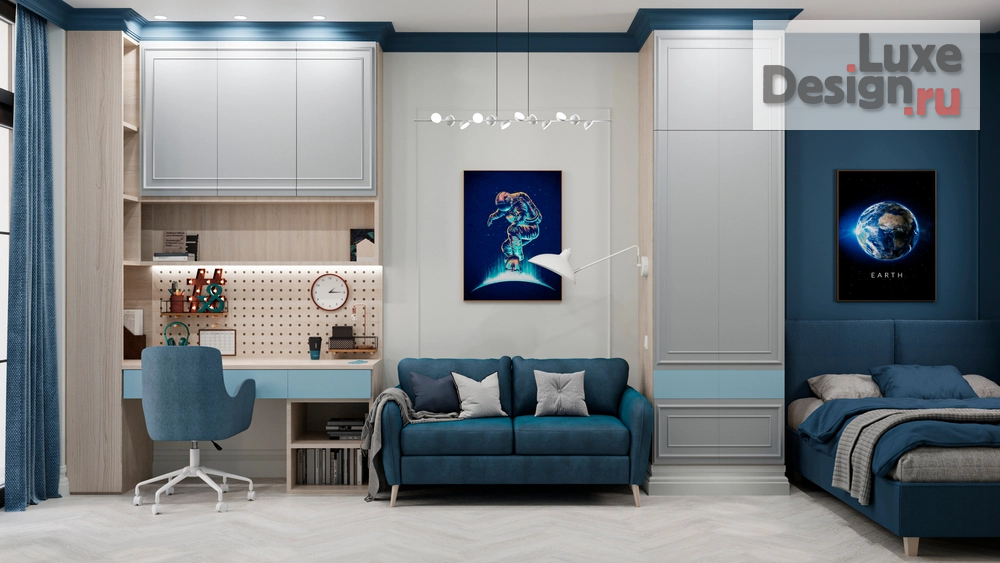 Дизайн интерьера четырехкомнатной квартиры "ЖК ID Московский" (фото 23)