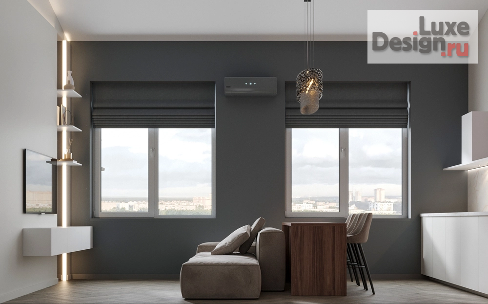 Дизайн интерьера однокомнатной квартиры "ЖК Образцовые кварталы" (фото 4)