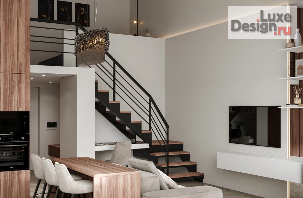 Дизайн интерьера однокомнатной квартиры "ЖК Образцовые кварталы" (фото 5)