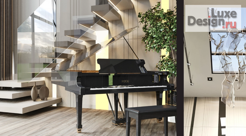 Дизайн интерьера коттеджа "Дизайн коттеджа 248 м²" (фото 14)
