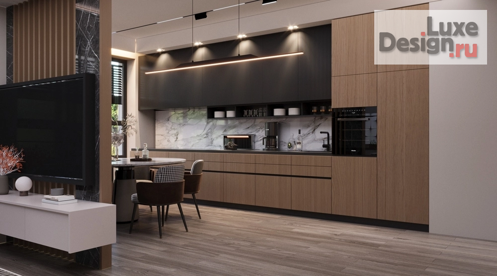 Дизайн интерьера трехкомнатной квартиры "Контемпорари\ Современный стиль - Квартира" (фото 3)