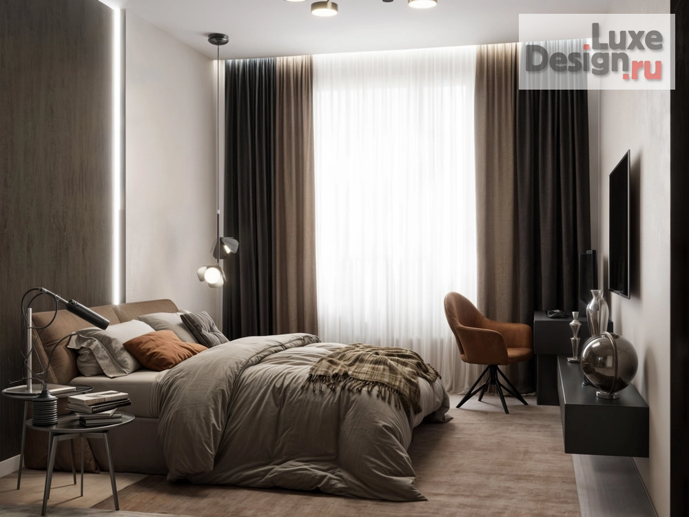 Дизайн интерьера трехкомнатной квартиры "Дизайн-проект квартиры в ЖК Дружный 3, г. Барнаул" (фото 5)