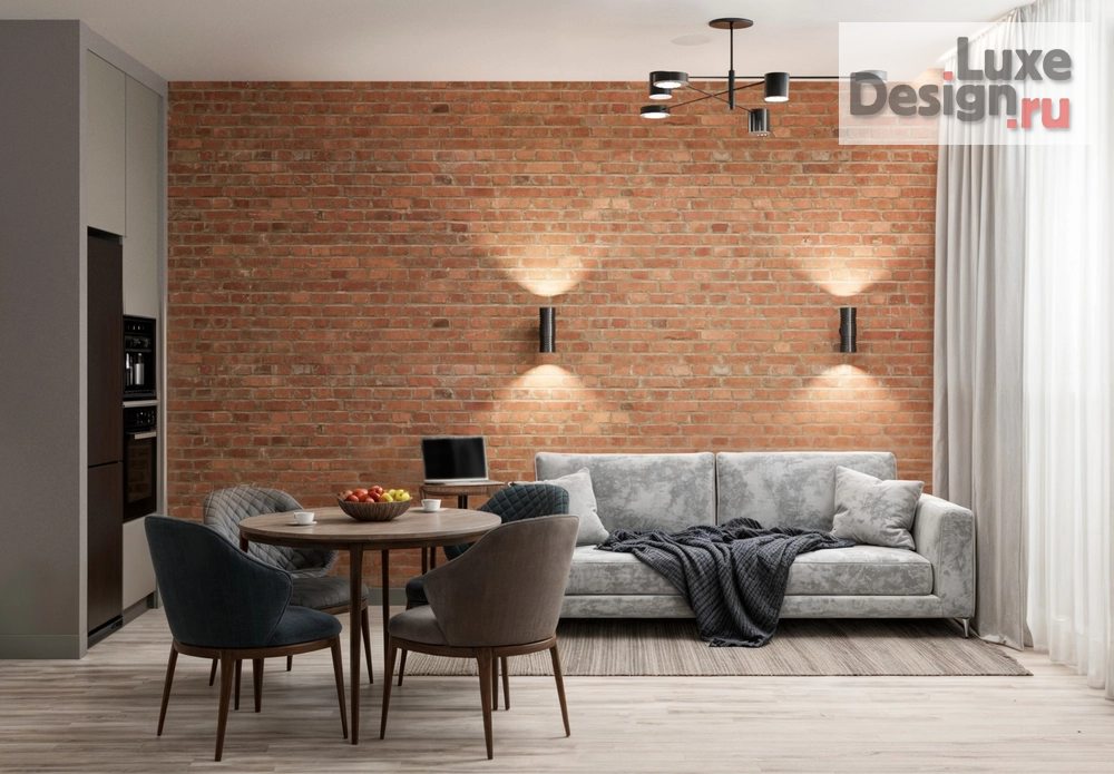 Дизайн интерьера трехкомнатной квартиры "Дизайн-проект квартиры в ЖК Дружный 3, г. Барнаул" (фото 2)