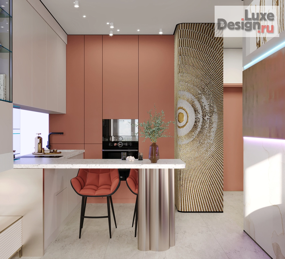 Дизайн интерьера однокомнатной квартиры "Проект 1-комнатной квартиры МЫ МЕЧТАТЕЛИ PROJECT" (фото 7)