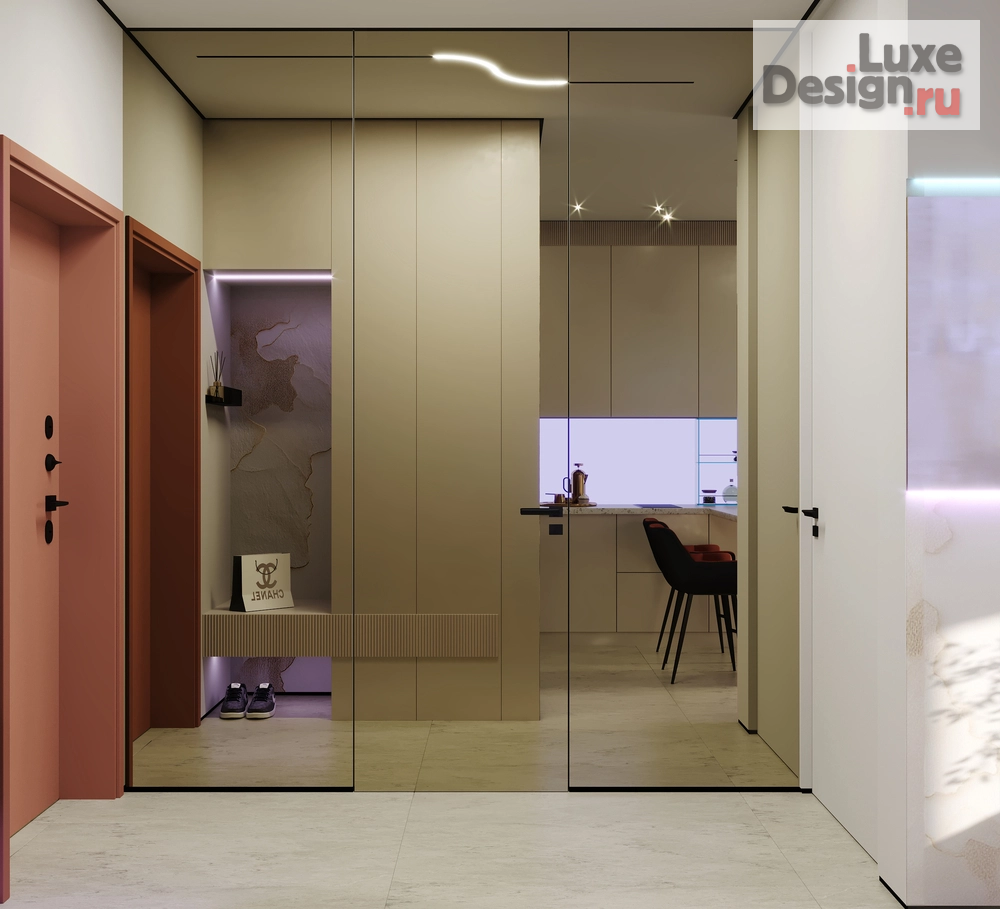 Дизайн интерьера однокомнатной квартиры "Проект 1-комнатной квартиры МЫ МЕЧТАТЕЛИ PROJECT" (фото 8)