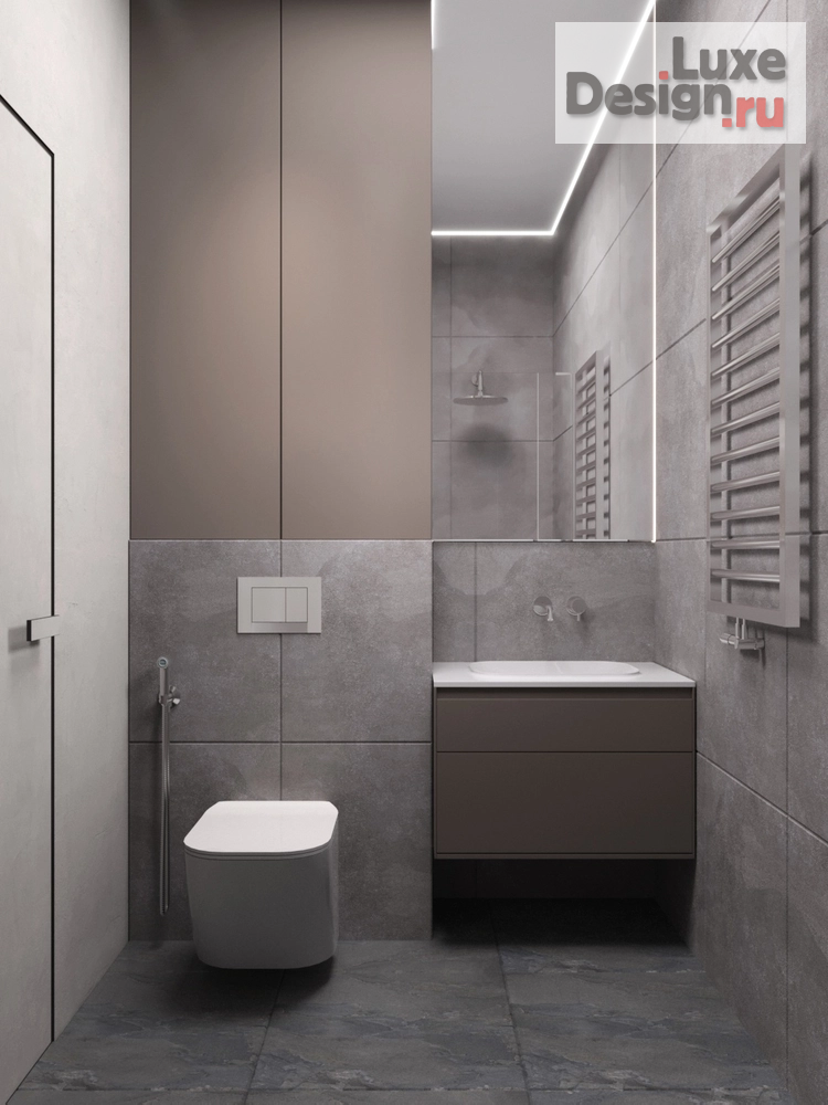 Дизайн интерьера однокомнатной квартиры "Проект 1-комнатной квартиры MINIMALISM & LOFT" (фото 12)